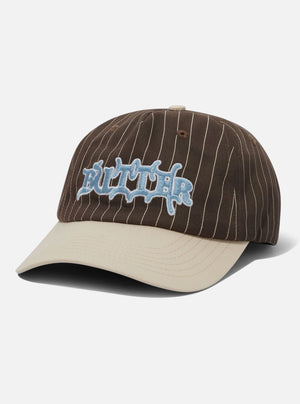 BUTTER GOODS Serif 5 Panel Cap - Dark Brown/Natural