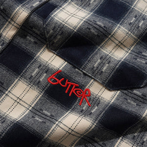 BUTTER GOODS Sirocco Shirt - Navy/White