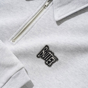 BUTTER GOODS Sketch 1/4 Zip Sweater - Ash