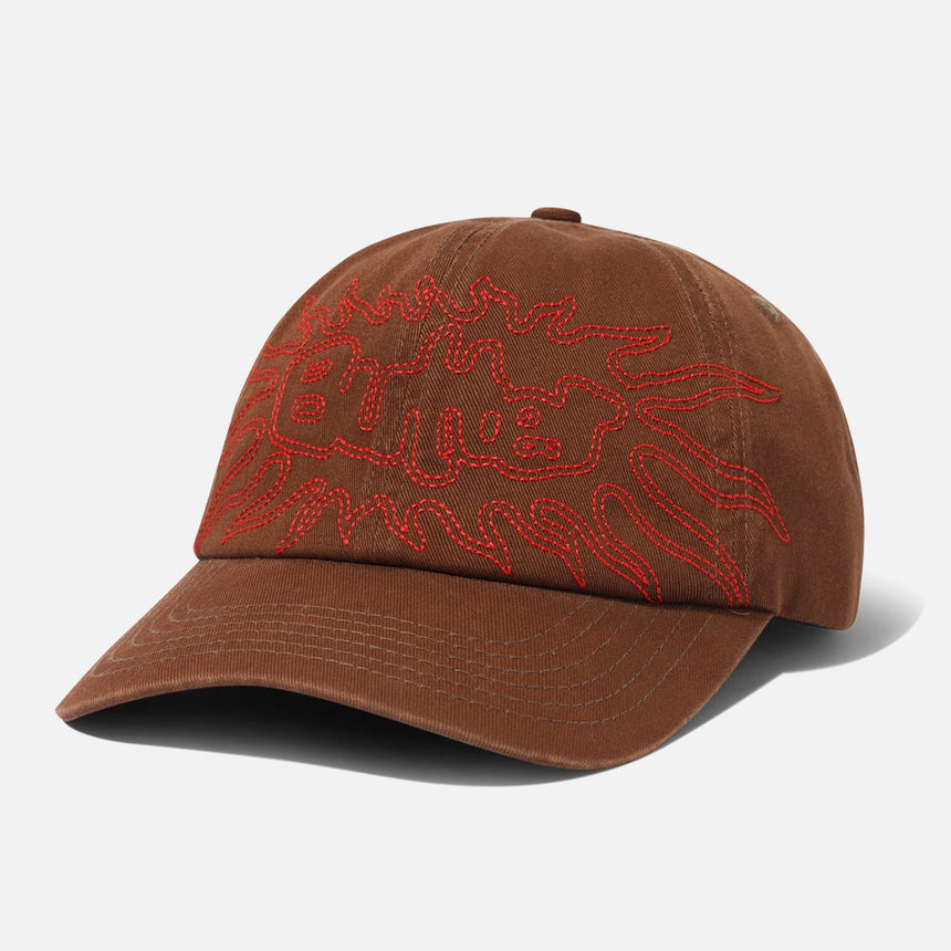 BUTTER GOODS Solar 6 Panel Cap - Washed Brown