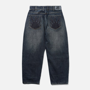 BUTTER GOODS Solar Fade Denim Jeans - Blue Tint Ripple