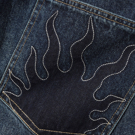 BUTTER GOODS Solar Fade Denim Jeans - Blue Tint Ripple