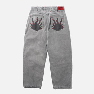 BUTTER GOODS Solar Fade Denim Jeans - Grey Wash