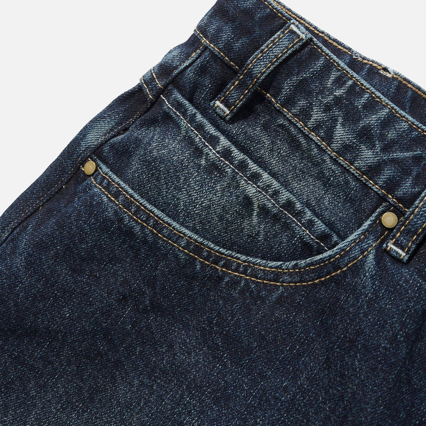 BUTTER GOODS Solar Fade Denim Shorts - Blue Tint Ripple