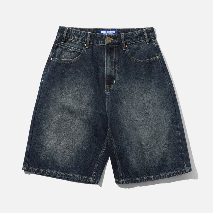 BUTTER GOODS Solar Fade Denim Shorts - Blue Tint Ripple