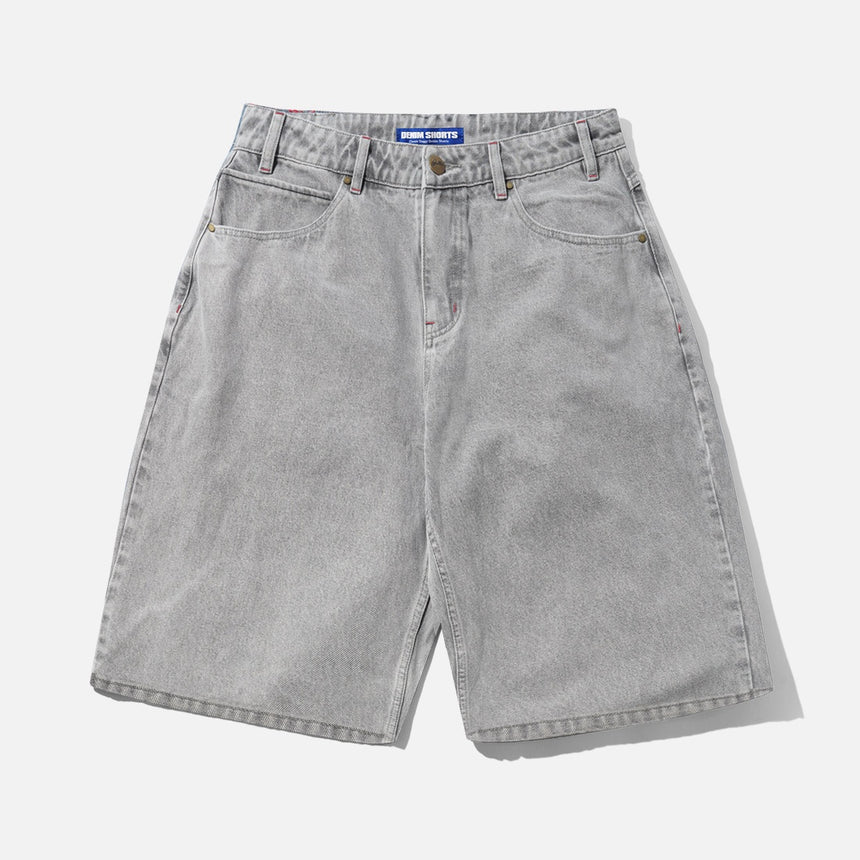 BUTTER GOODS Solar Fade Denim Shorts - Grey Wash