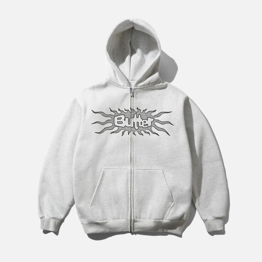 BUTTER GOODS Solar Zip Thru Hood - Ash