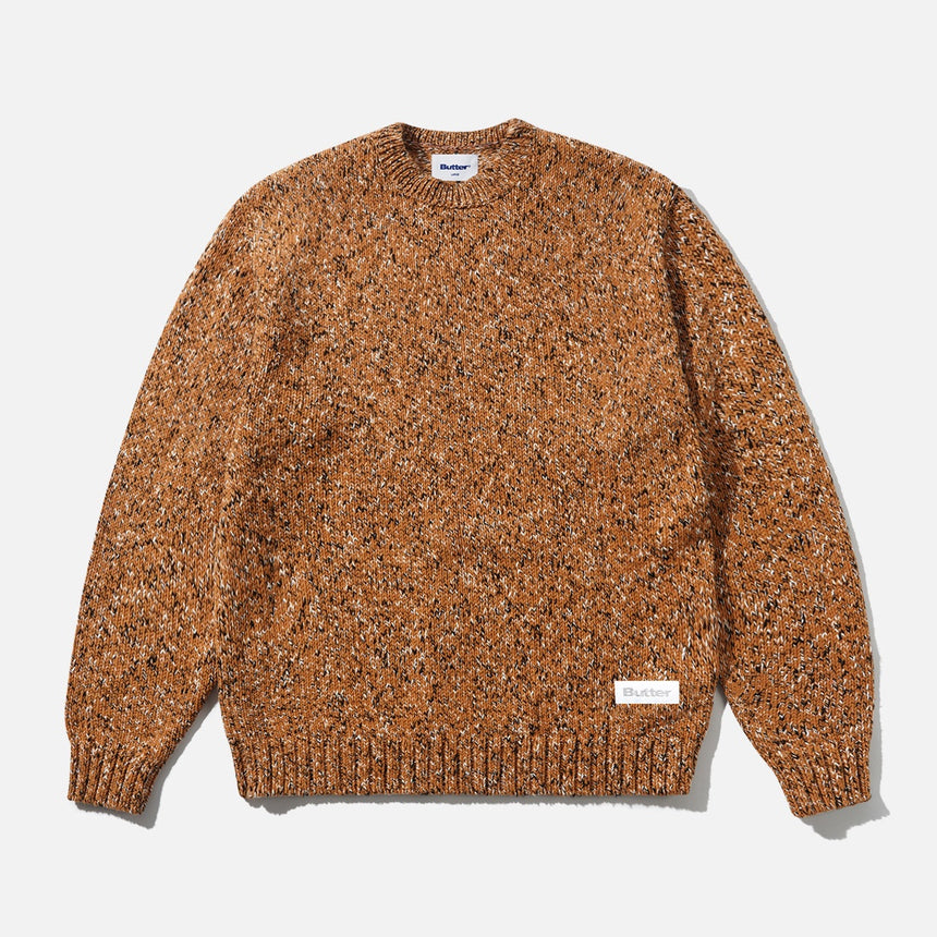 BUTTER GOODS Speckle Knit Sweater - Copper