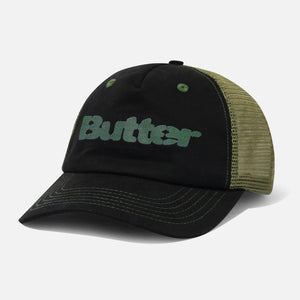 BUTTER GOODS Stencil Trucker Cap - Black