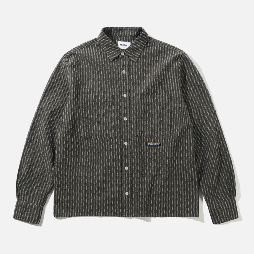 BUTTER GOODS Stitch Shirt - Moss