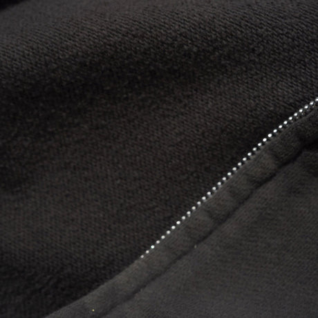 BUTTER GOODS Stretch Zip Thru Hood - Washed Black