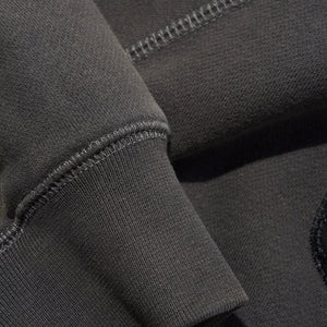 BUTTER GOODS Stretch Zip Thru Hood - Washed Black