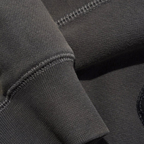 BUTTER GOODS Stretch Zip Thru Hood - Washed Black
