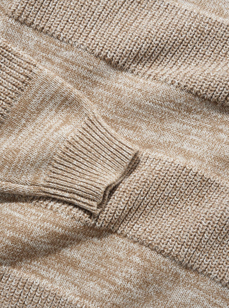 BUTTER GOODS Stripe Knit Sweater - Oat Marle