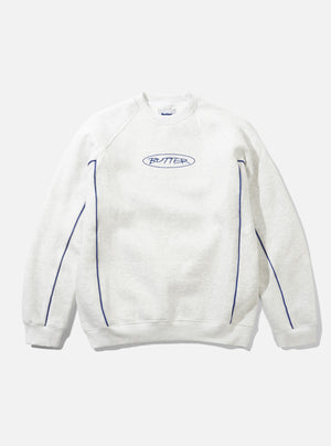 BUTTER GOODS Team Panel Crewneck - Ash