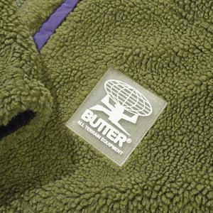 BUTTER GOODS Terrain Highpile Jacket - Moss