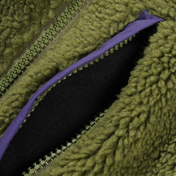 BUTTER GOODS Terrain Highpile Jacket - Moss