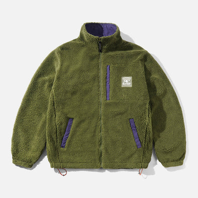 BUTTER GOODS Terrain Highpile Jacket - Moss