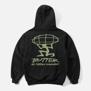 BUTTER GOODS Terrain Pullover Hood - Black
