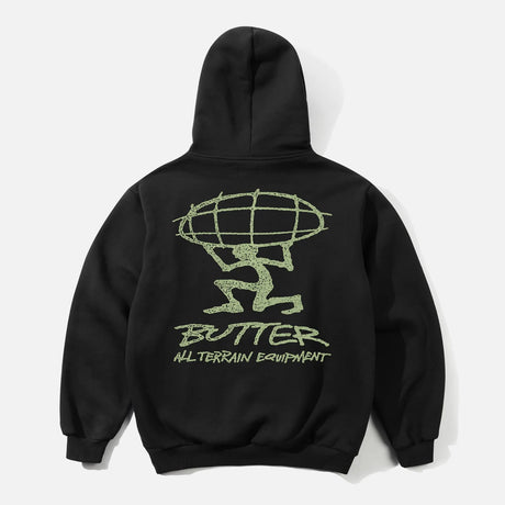 BUTTER GOODS Terrain Pullover Hood - Black
