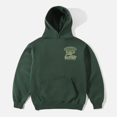 BUTTER GOODS Terrain Pullover Hood - Dark Green