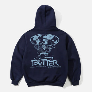 BUTTER GOODS Terrain Pullover Hood - Navy
