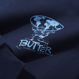 BUTTER GOODS Terrain Pullover Hood - Navy