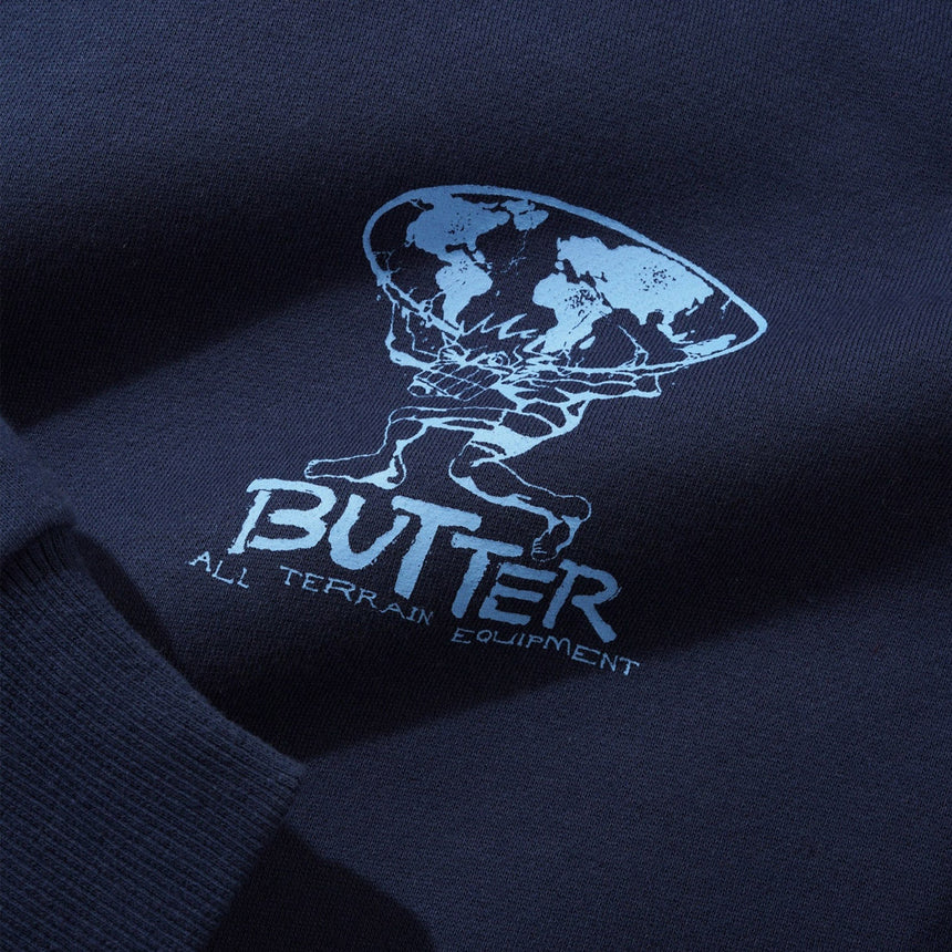 BUTTER GOODS Terrain Pullover Hood - Navy
