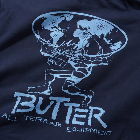BUTTER GOODS Terrain Pullover Hood - Navy