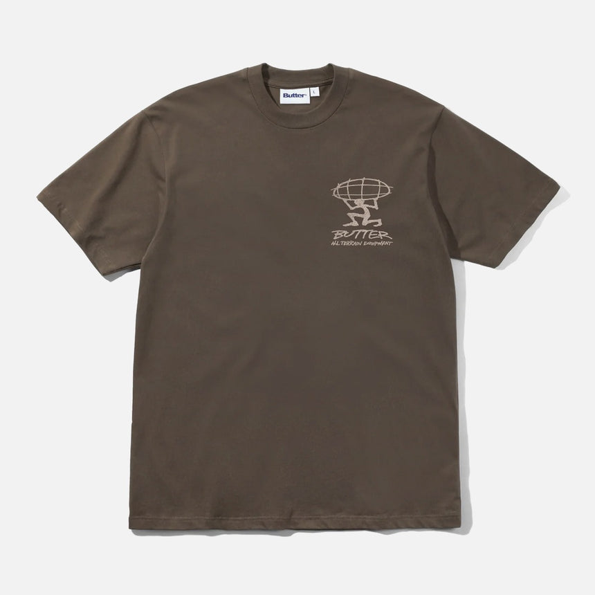 BUTTER GOODS Terrain Tee - Brown