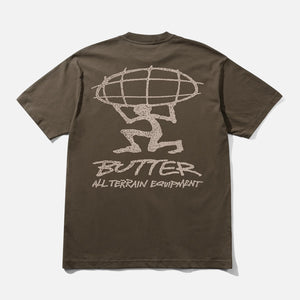BUTTER GOODS Terrain Tee - Brown