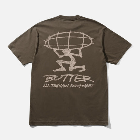 BUTTER GOODS Terrain Tee - Brown