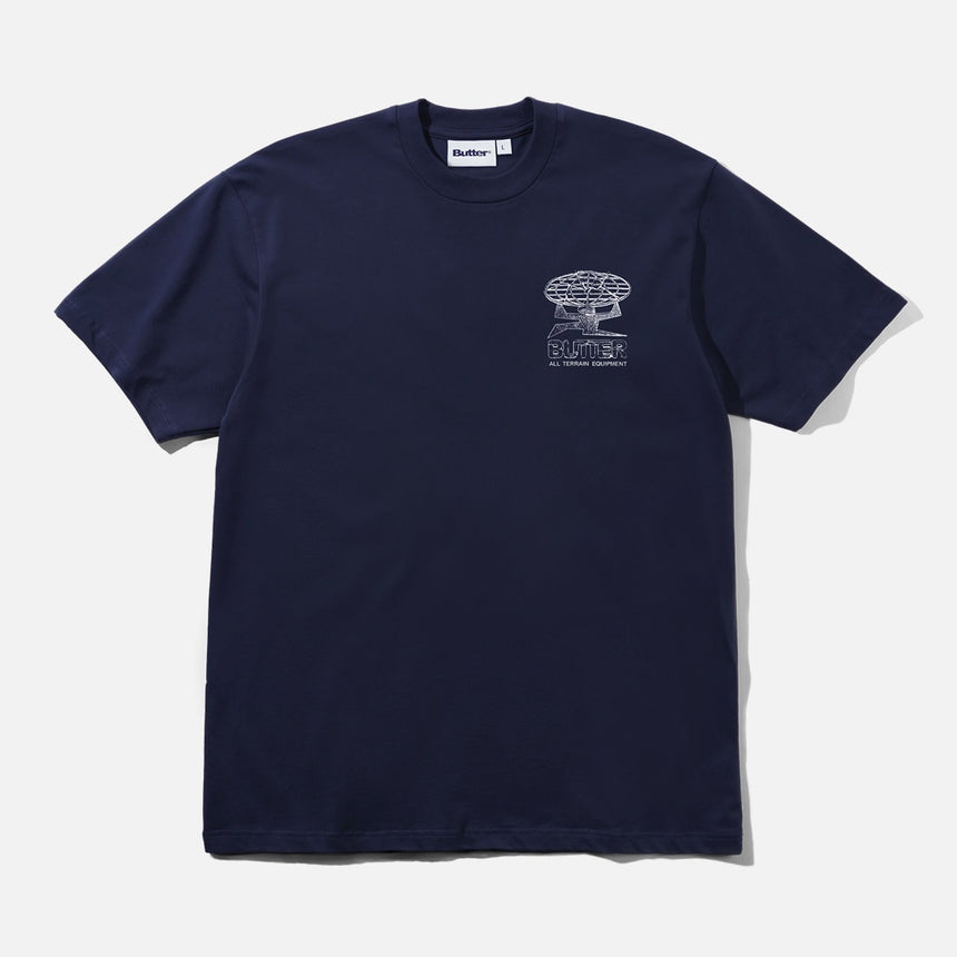 BUTTER GOODS Terrain Tee - Midnight