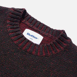 BUTTER GOODS Textured Knit Sweater - Black