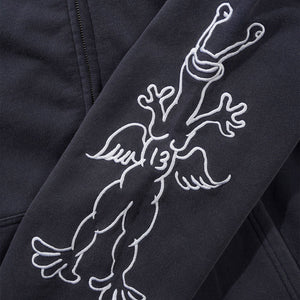 BUTTER GOODS Thirteen Zip-Thru Hood - Washed Navy