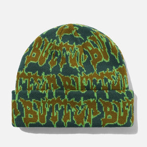BUTTER GOODS Throw Beanie - Forest/Lime