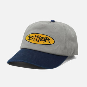 BUTTER GOODS Tide 5 Panel Cap - Washed Grey/Navy