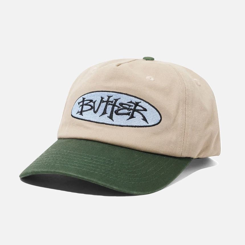 BUTTER GOODS Tide 5 Panel Cap - Washed Tan/Seaweed