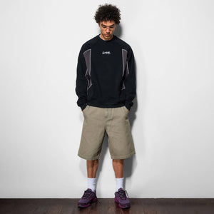 BUTTER GOODS Tread Crew - Black/Charcoal