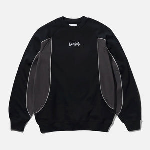 BUTTER GOODS Tread Crew - Black/Charcoal