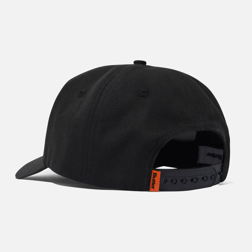 BUTTER GOODS Trumpet 5 Panel Cap - Black