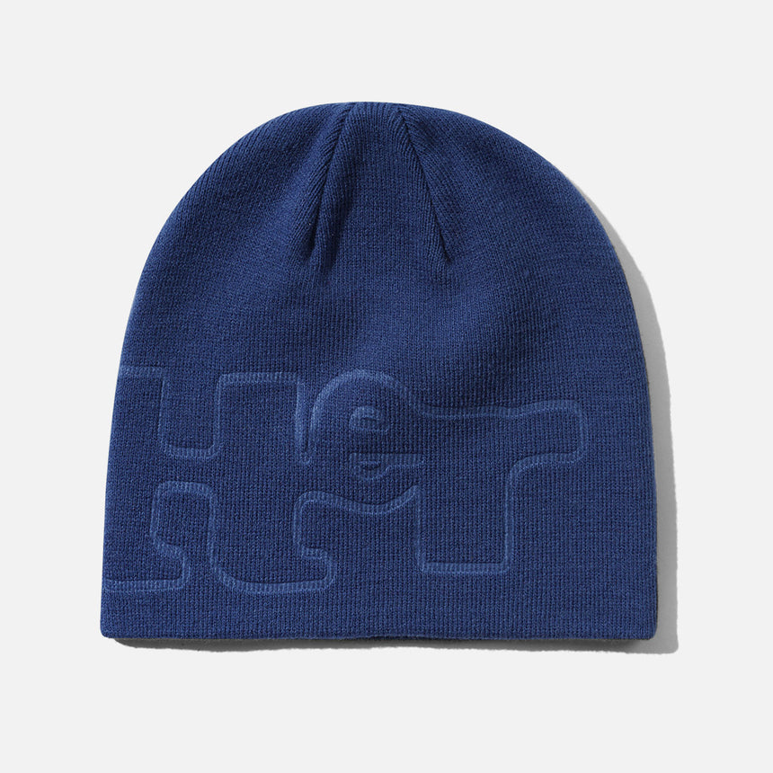 BUTTER GOODS Warped Skully Beanie - Marine