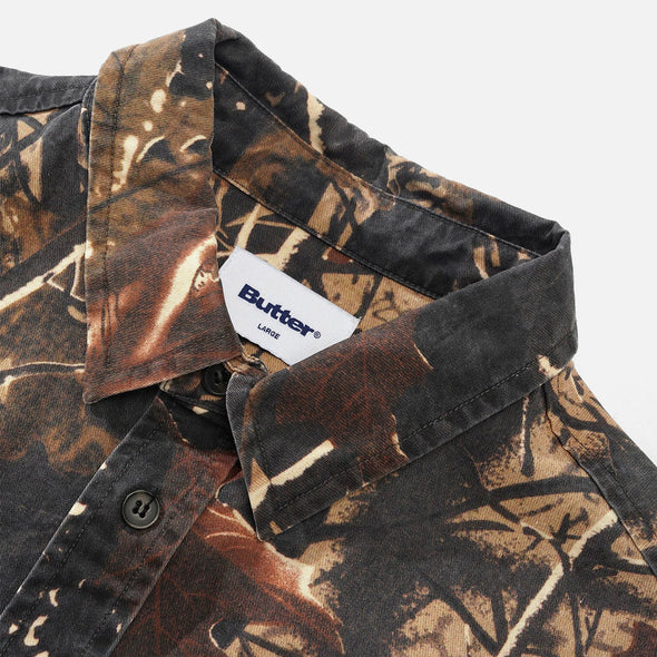 BUTTER GOODS Washed Pocket Shirt - Camo