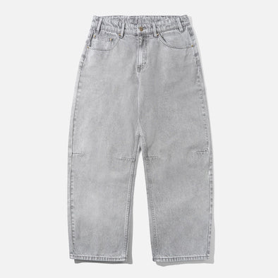 BUTTER GOODS Wide Cut Denim Jeans - Grey Wash