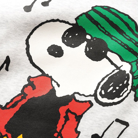 BUTTER GOODS X PEANUTS Music Crewneck - Ash