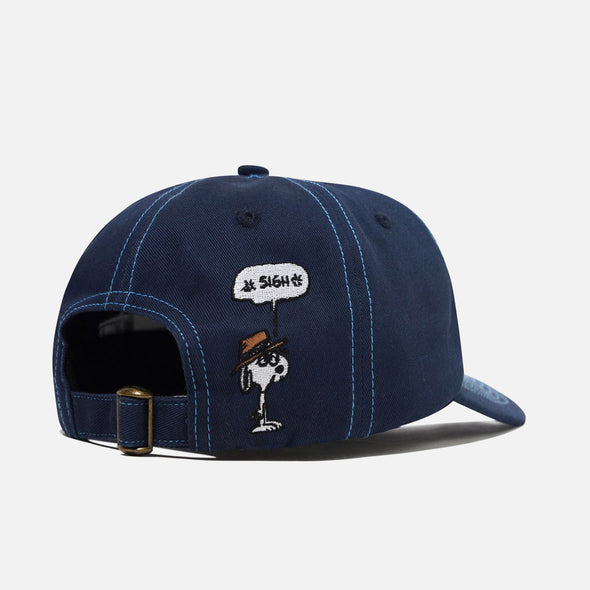 BUTTER GOODS X PEANUTS Spike 5 Panel Cap - Navy/Light Blue