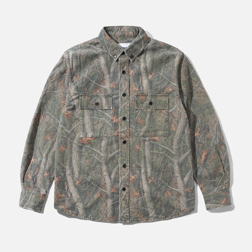 BUTTER GOODS Yard Shirt - Forest Camo