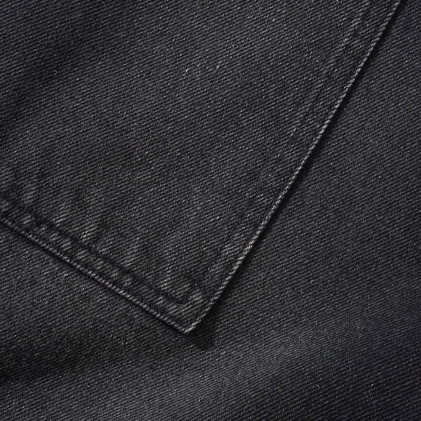 BUTTER GOODS Patch Pocket Denim Shorts - Faded Black