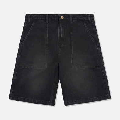 BUTTER Patch Pocket Denim Shorts - Faded Black