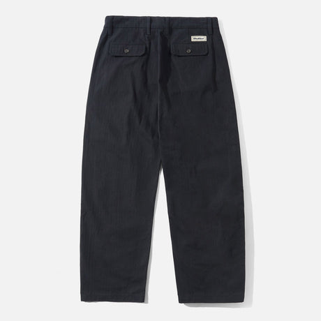 BUTTER GOODS Pleated Trousers - Black